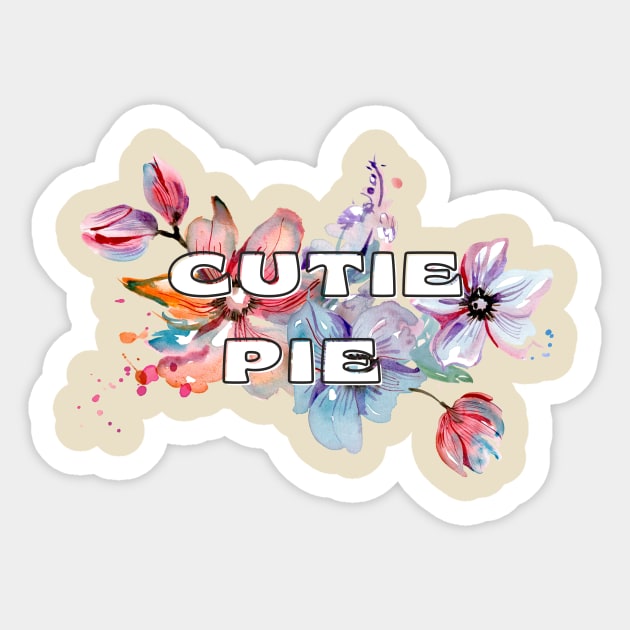 Cutie Pie Sticker by Art By Bear